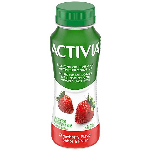 Activia Probiotic Strawberry Dairy Drink, 7 Oz
