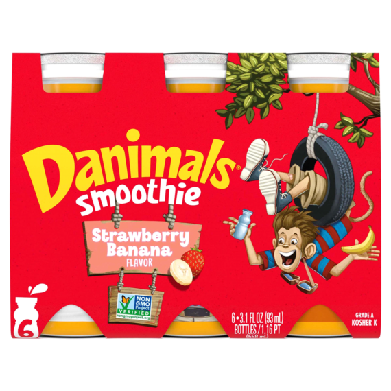 Danimals Â Strawberry Banana Yogurt Smoothies