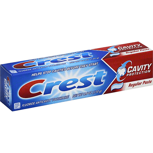 Crest Cavity Protection Toothpaste, Fluoride Anticavity, Regular Paste