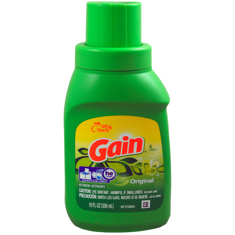Gain Laundry Detergent Liquid, Original, 10 Fl Oz