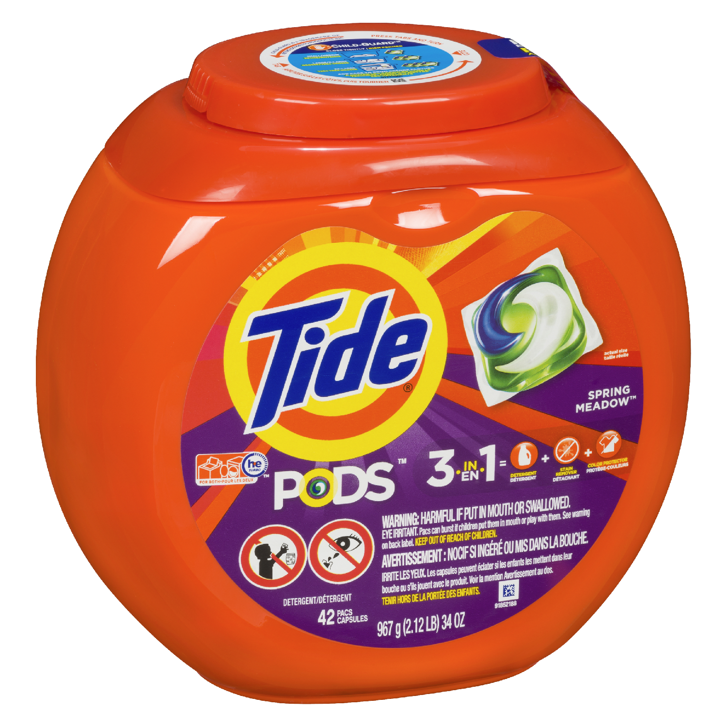 Tide Pods Laundry Detergent Spring Meadow 3 In 1 4/42ct