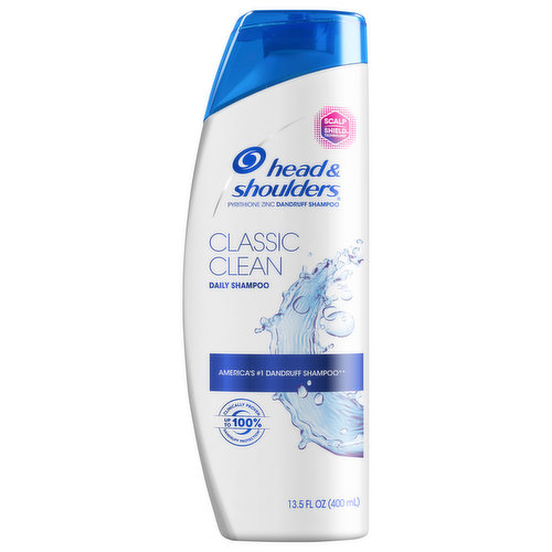 Head & Shoulders Shampoo, Daily, Classic Clean 13.5 Fl Oz