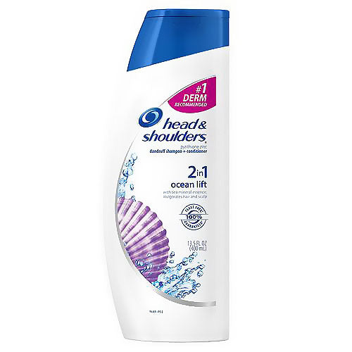 Head & Shoulders Ocean Lift Anti Dandruff Paraben Free 2 In 1 Shampoo Conditioner, 13.5 Fl Oz