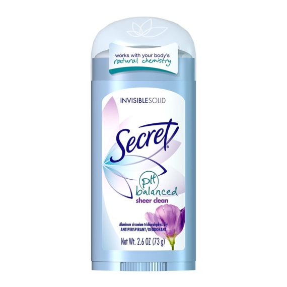 Secret Original Invisible Solid Deodorant Sheer Clean 2.6 Oz