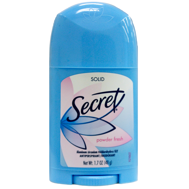 Secret Wide Solid Antiperspirant And Deodorant, Powder Fresh - 1.7 Oz
