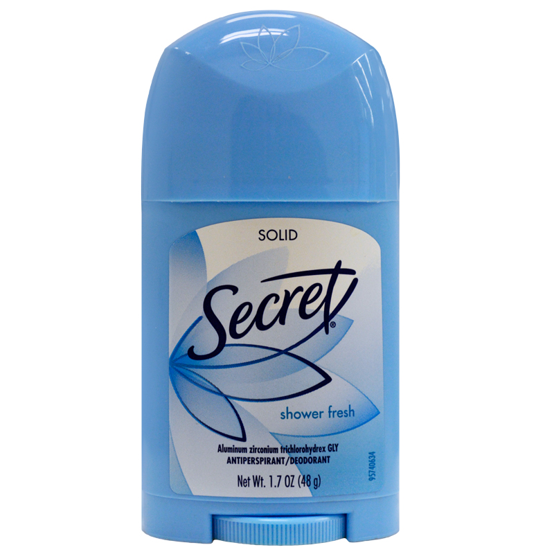 Secret Antiperspirant/Deodorant, 24 HR Solid, Shower Fresh 1.7 Oz