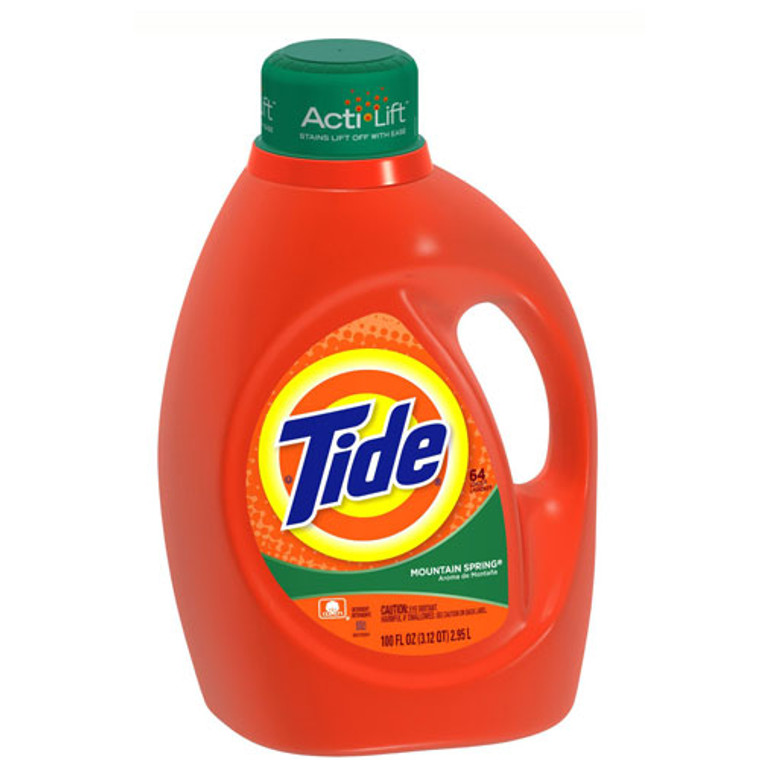 Tide Mountain Spring Scent Liquid Laundry Detergent, 32 Loads 50 Fl Oz