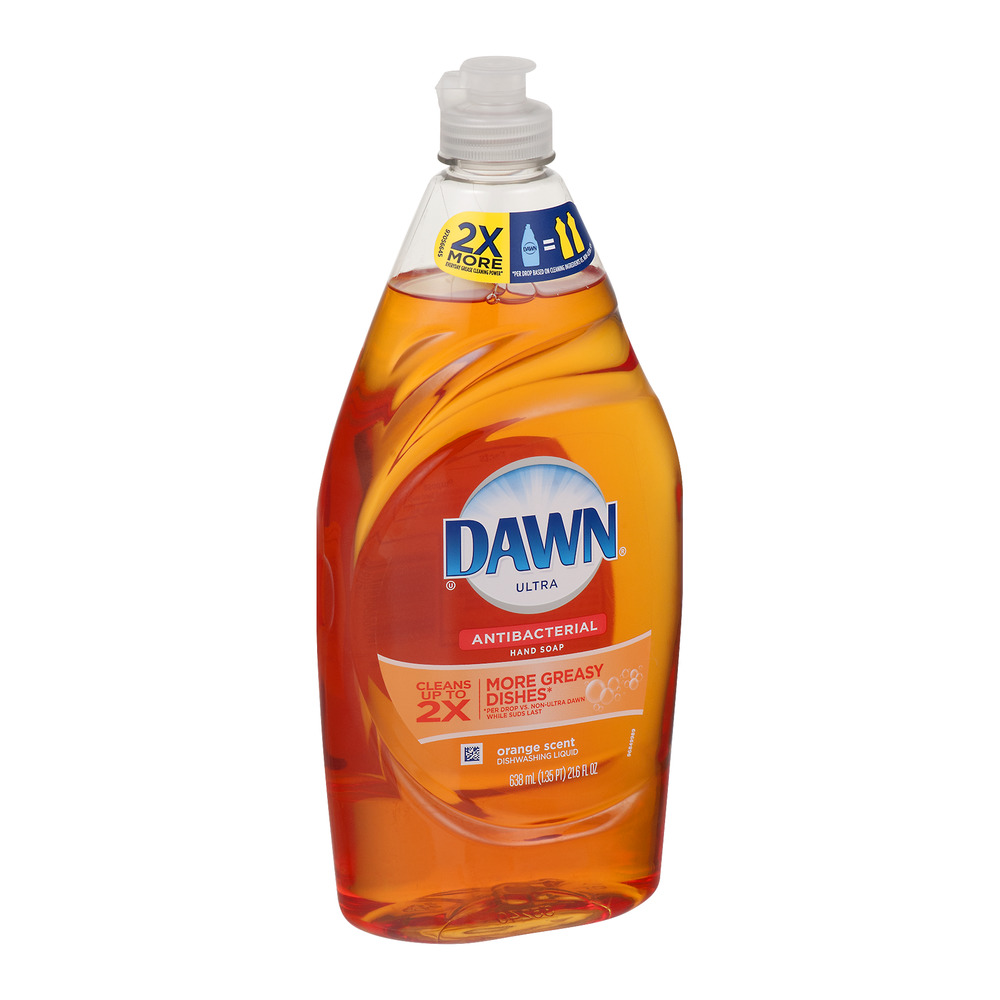 Dawn Ultra Dishwashing Liquid Antibacterial Orange Scent 21.6 Fl Oz
