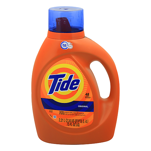 Tide HE Turbo Clean Liquid Laundry Detergent, Original, 48 Loads 75 Fl Oz
