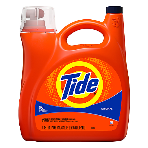 Tide Liquid Laundry Detergent, Original, 96 Loads 150 Fl Oz