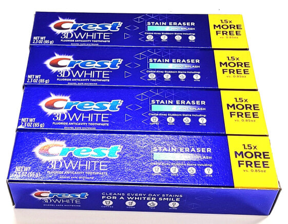 Crest 3d White Stain Eraser Mint Splash 2.3 Oz