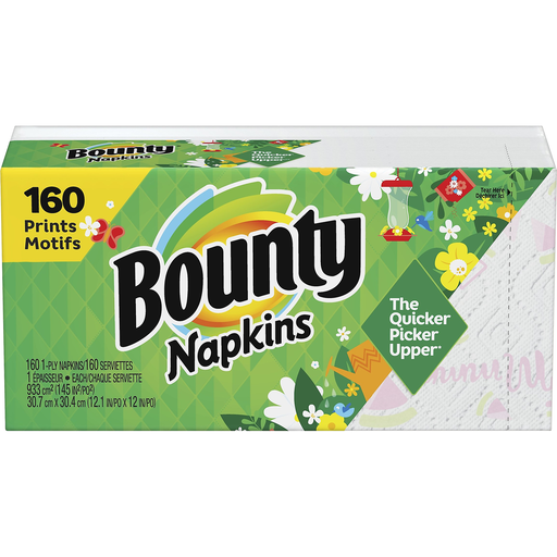 Bounty Paper Napkins, Winter Print