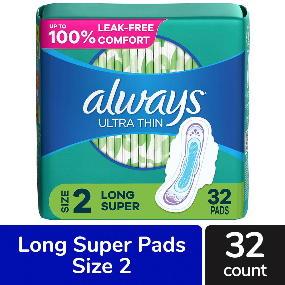 Always Ultra Thin Pads - Long Super Size 2 Wings