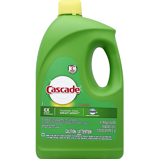 Cascade Gel Dishwasher Detergent Lemon Scent - 155oz