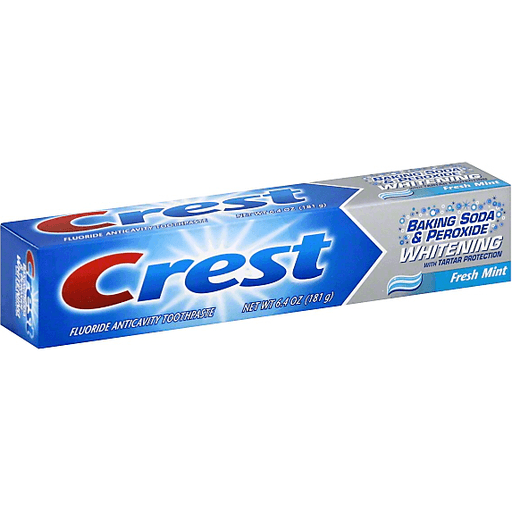 Crest Toothpaste, Fluoride Anticavity, Baking Soda & Peroxide Whitening, Fresh Mint