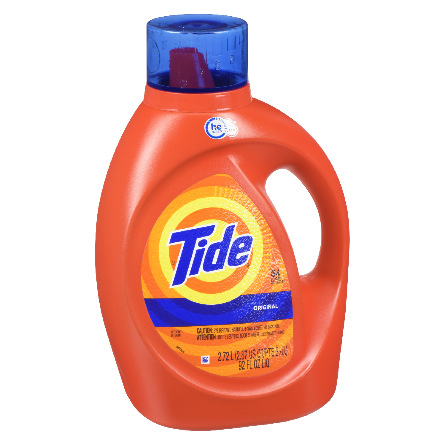Tide HE Laundry Detergent, Original Scent, Liquid, 64 Loads, 92 Oz Bottle