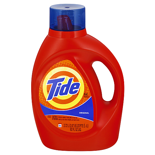 Tide Liquid Laundry Detergent, Original, 64 Loads, 92 Fl Oz
