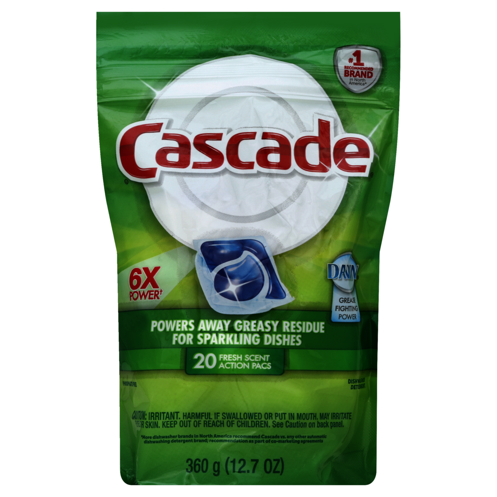 Cascade Fresh Scent Action Pacs Dishwasher Detergent