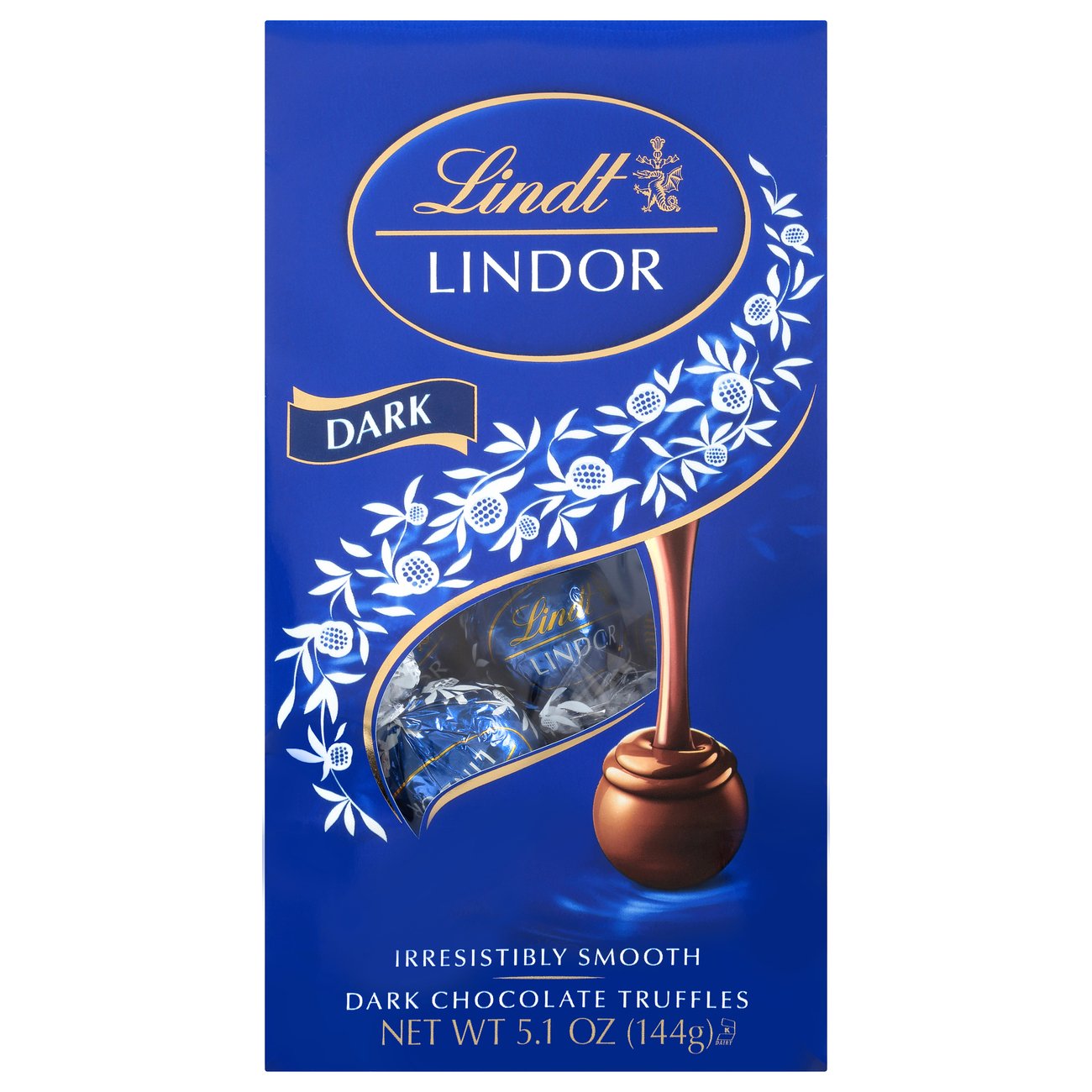 Lindt Lindor Dark Chocolate Candy Truffles 5.1 Oz. Bag