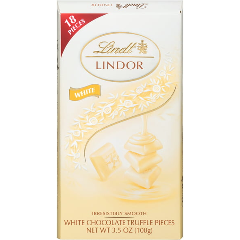 Lindt LINDOR White Chocolate Truffle Candy Bar