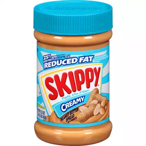 Skippy Peanut Butter Spread, Reduced Fat, Creamy 16.3 OZ