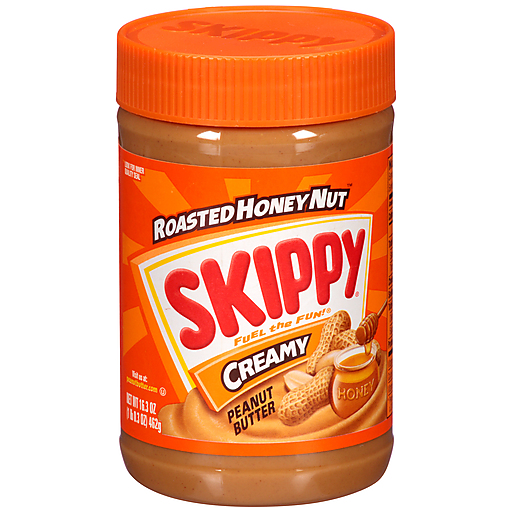 Skippy Roasted Honey Nut Creamy Peanut Butter 16.3 Oz. Jar