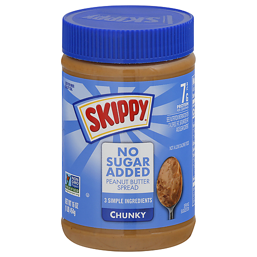 Skippy Chunky Peanut Butter Spread No Sugar Added