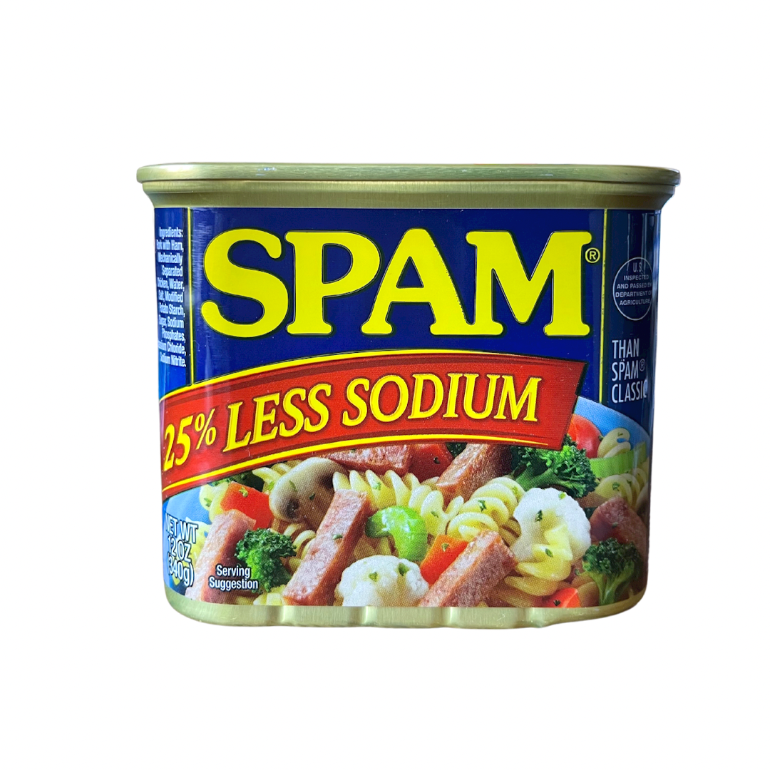 Spam 25% Less Sodium Canned Meat 12 Oz. Pull-Top Can