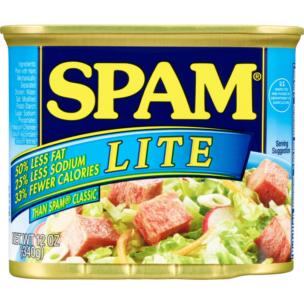 Spam Lite Canned Meat 12 Oz. Pull-Top Can