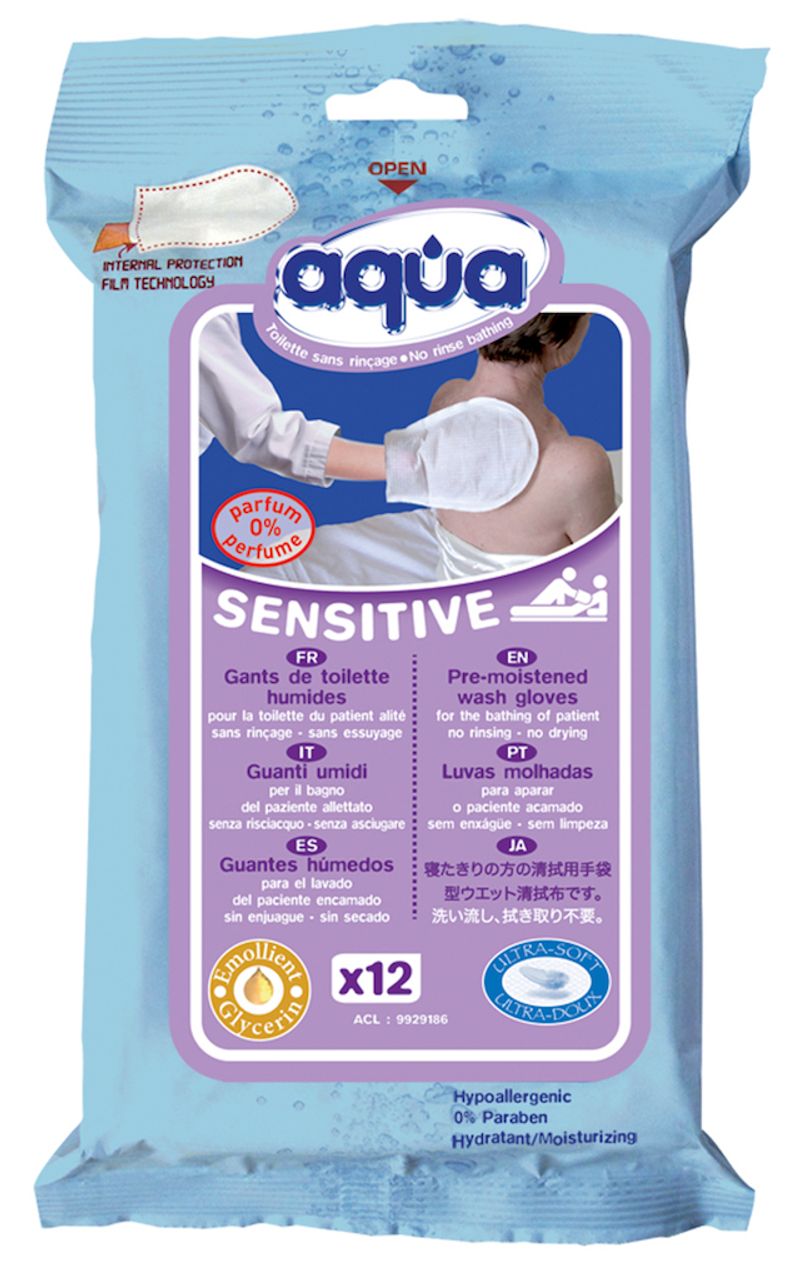 Aqua Moisturizing Washcloths Sensitive - Gentle And Hydrating