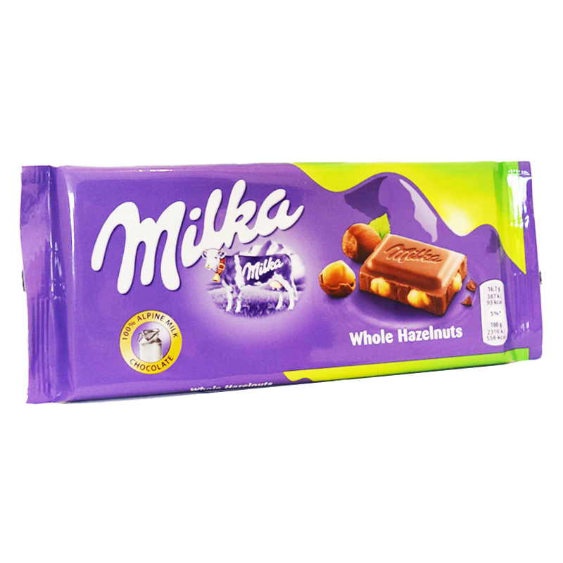 Milka Whole Hazelnuts 100G