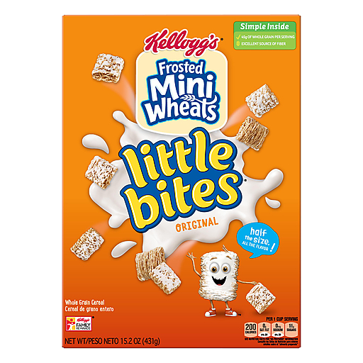 Kellogg's Frosted Mini Wheats Little Bites Original Whole Grain Cereal 15.2 Oz