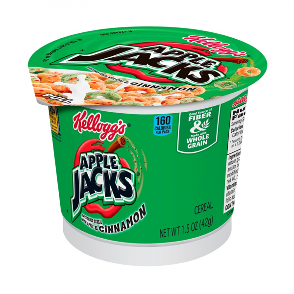 Apple Jacks Kellogg's Original Breakfast Cereal Cup Single Serve