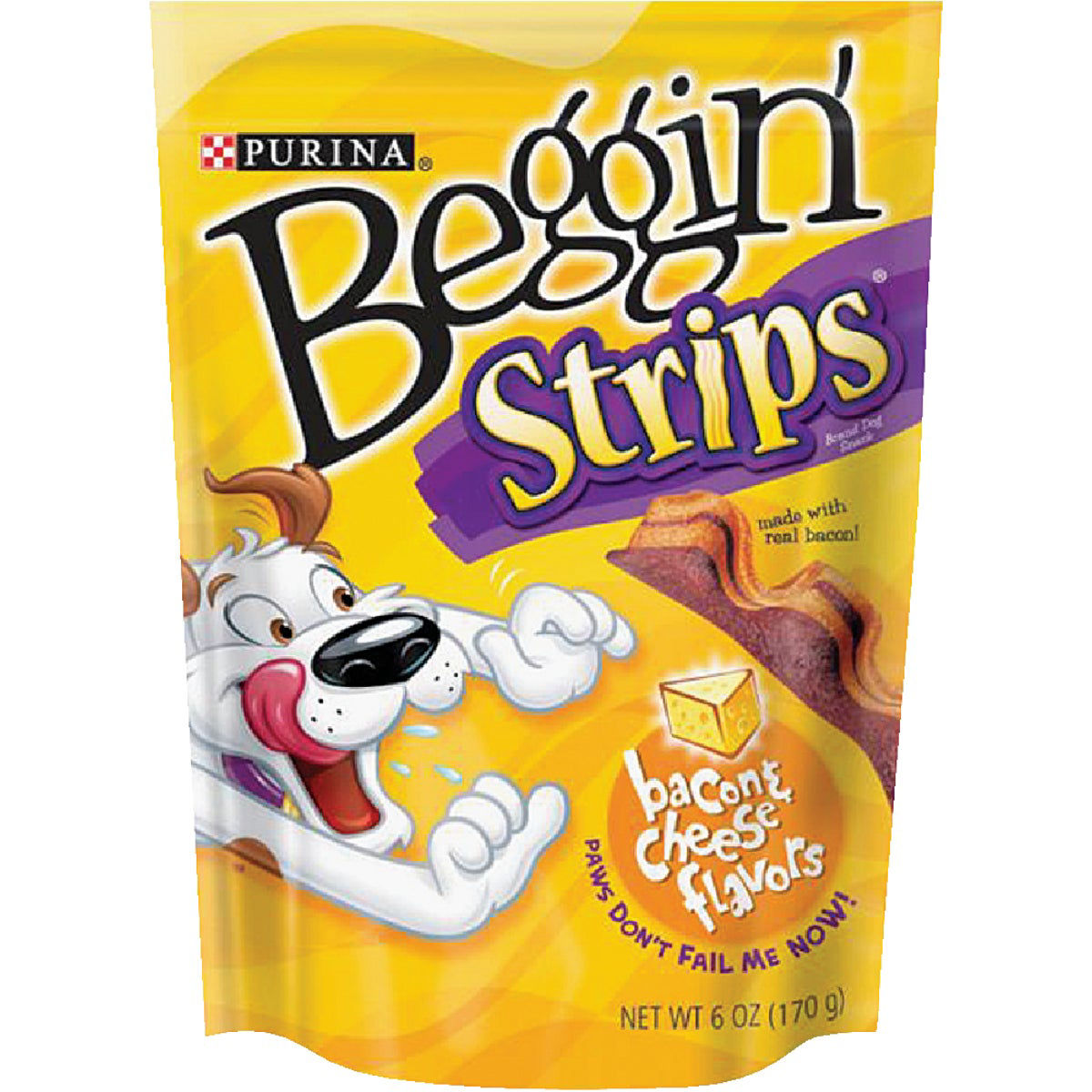 Beggin' Purina Strips Dog Treats - Bacon & Cheese Flavor 6 Oz