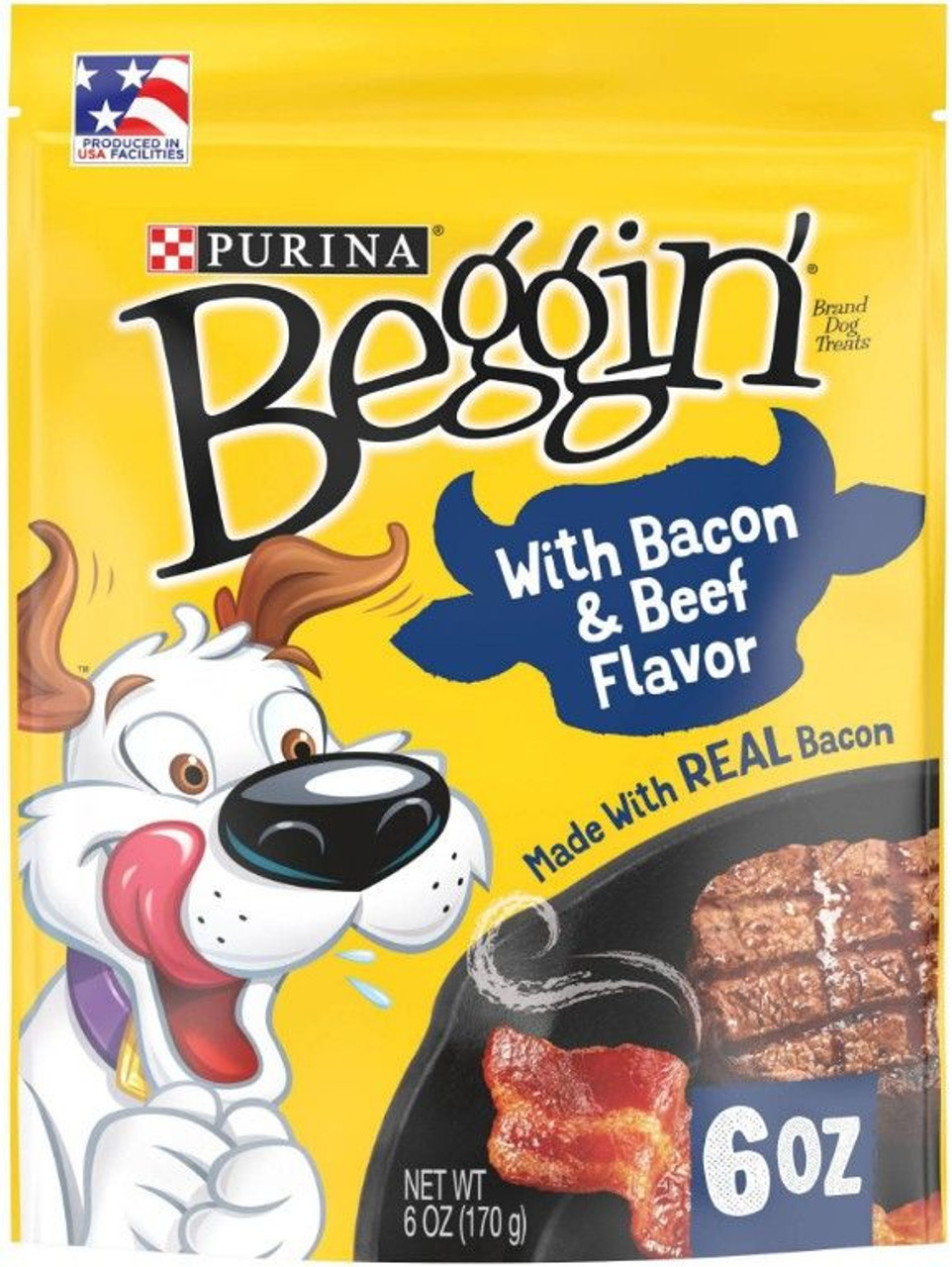 Beggin' Purina Strips Bacon & Beef Flavor Chewy Dog Treats
