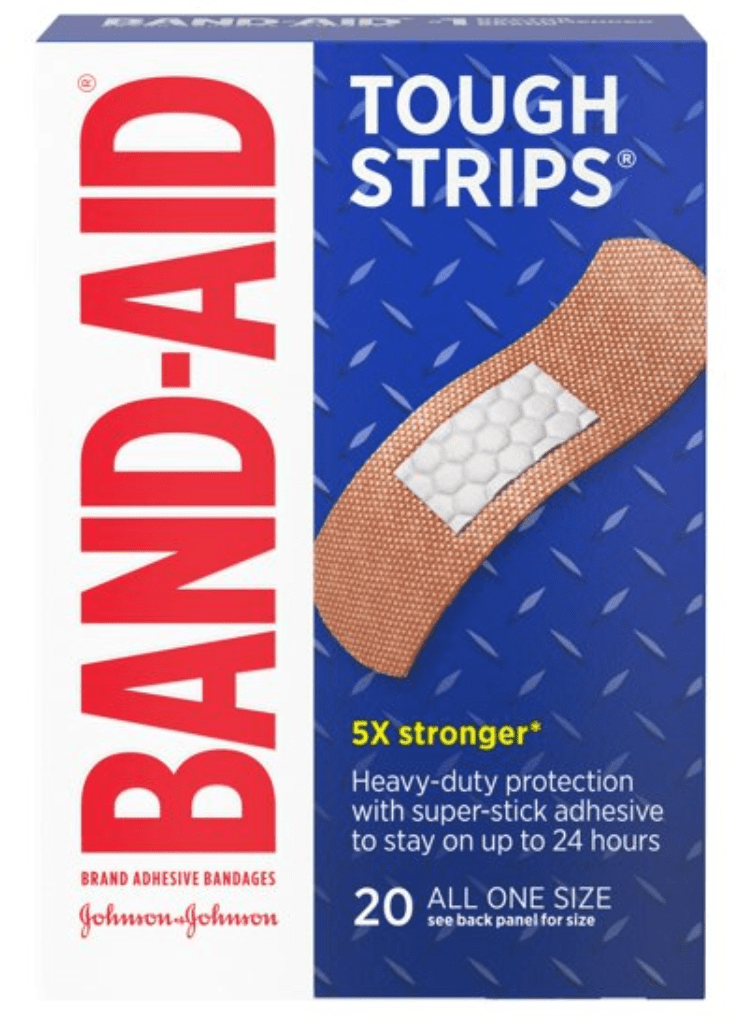 Band-Aid Brand Adhesive Bandages Tough Strips All One Size