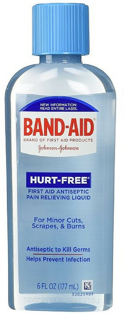Band-Aid Brand First Hurt-Free Antiseptic Wash Treatment - 6 Fl Oz