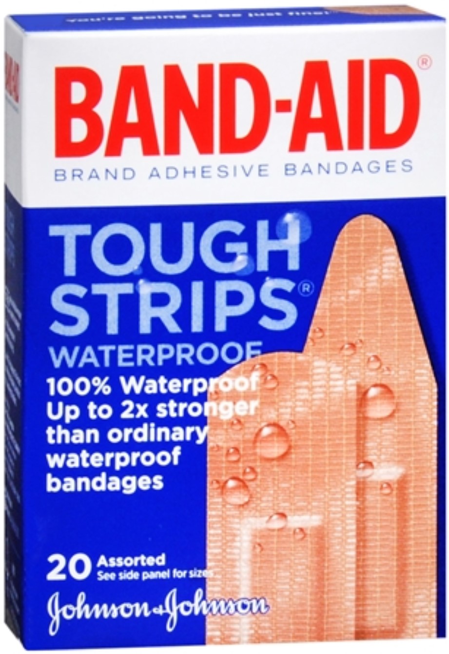 Band-Aid Brand Adhesive Bandages, Tough Strips, Assorted Sizes