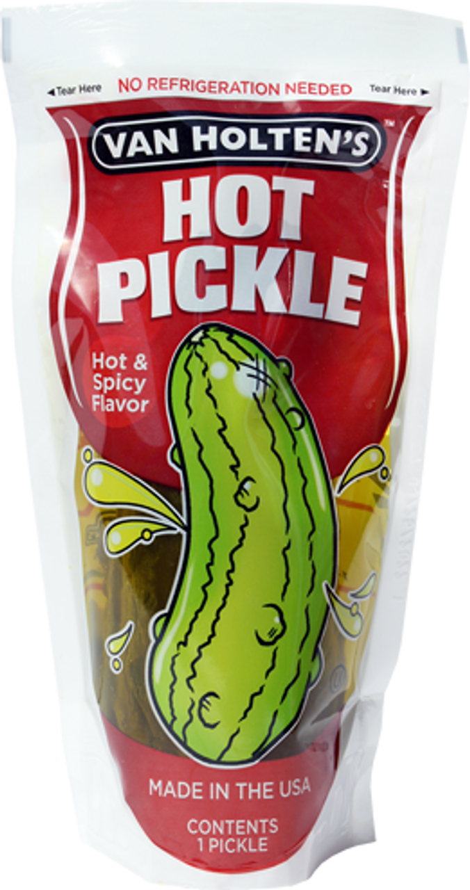 Van Holten's Jumbo Pickle In A Pouch - Hot