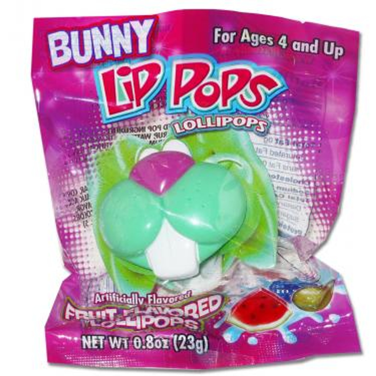 Flix Candy Lip Pops Bunny Lollipops
