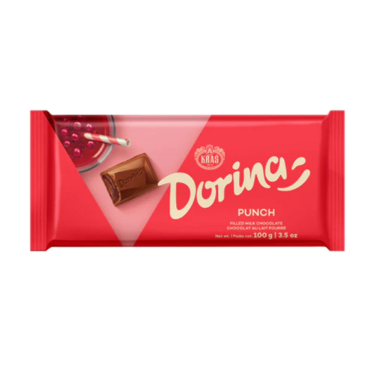 Kras Dorina Punch Chocolate Bar 100g
