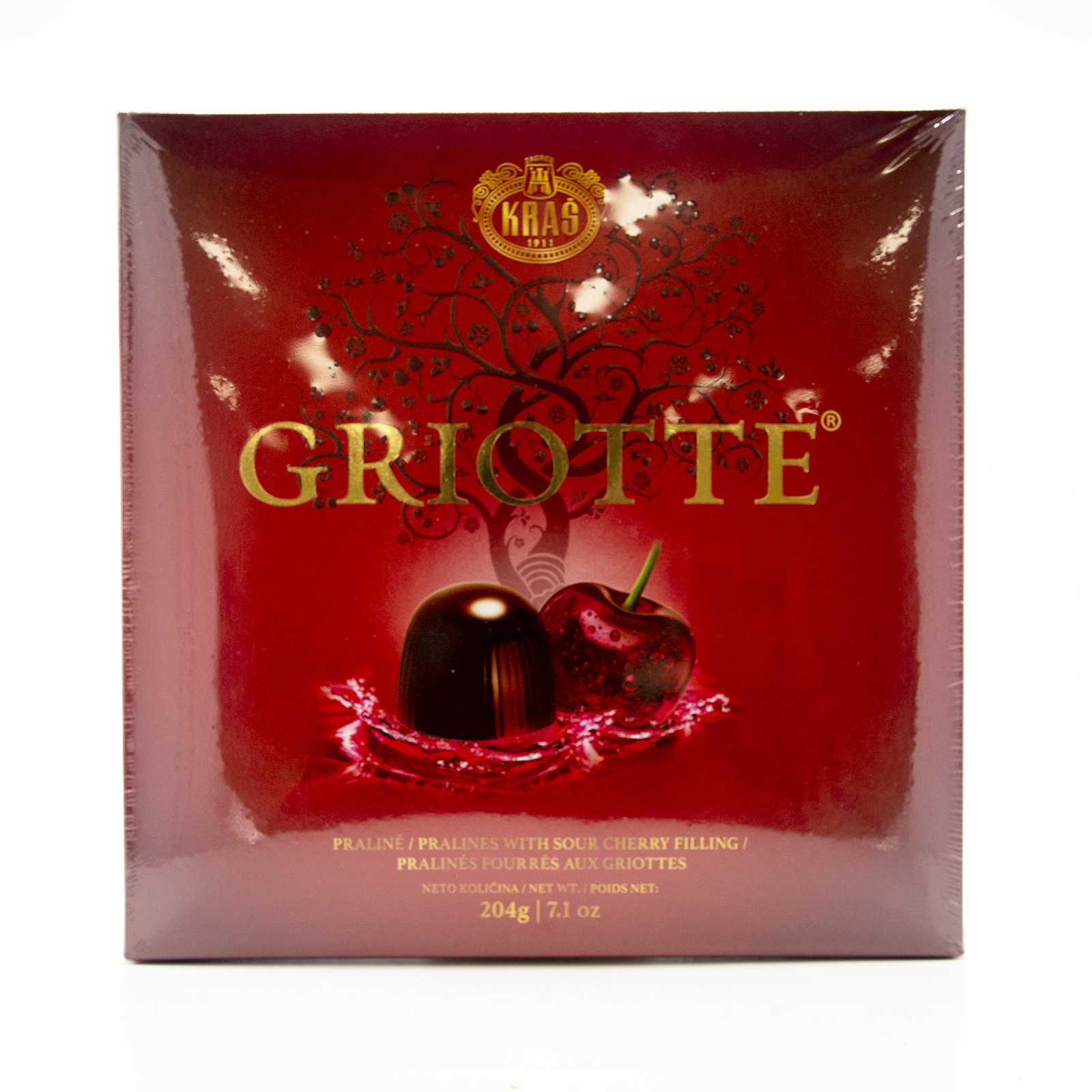 Kras Praline/Pralines, With Sour Cherry Filling 7.1 Oz