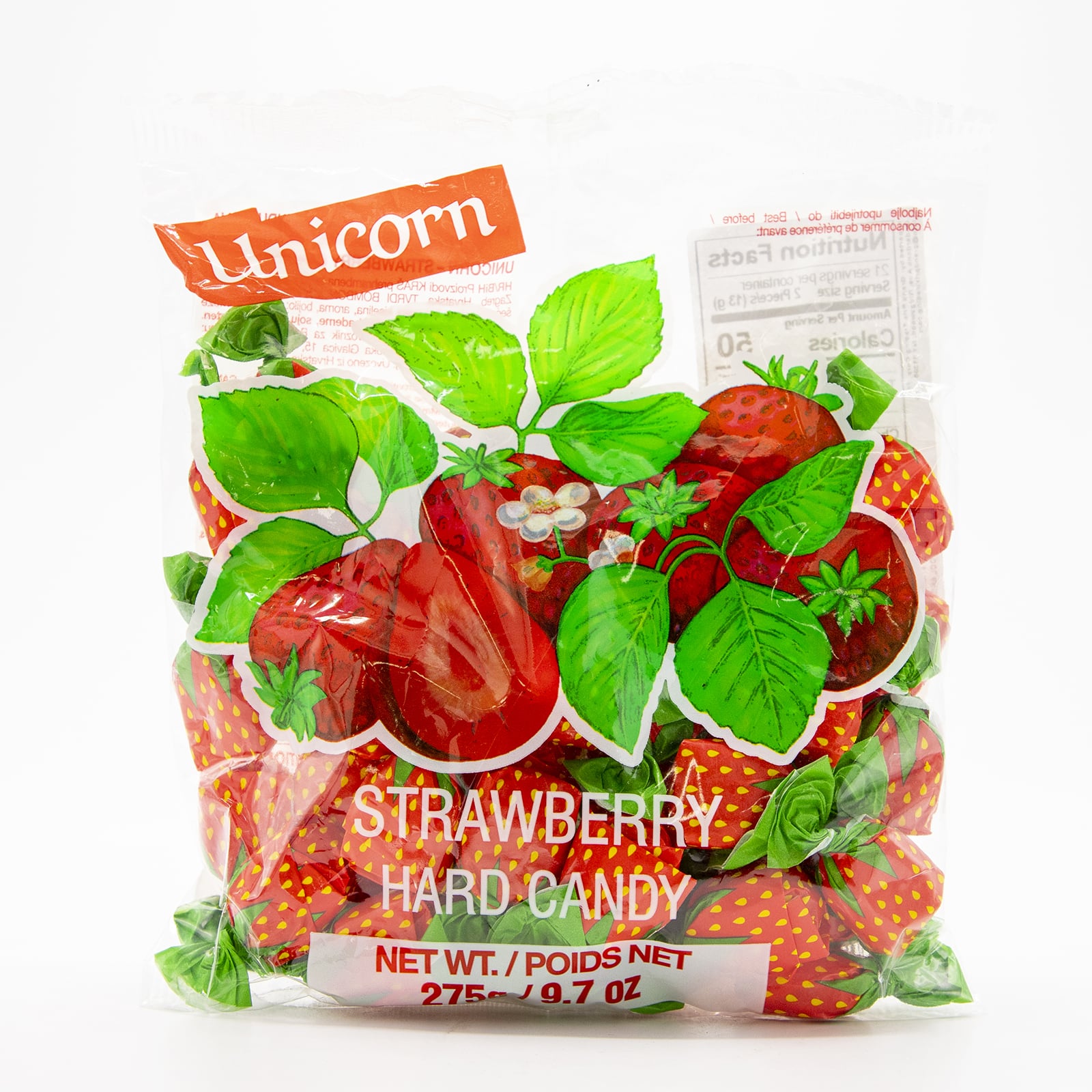 Unicorn Strawberry Hard Candy