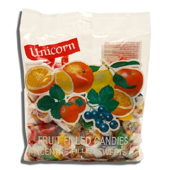 Kras Unicorn Fruit Filled Hard Candy 275g