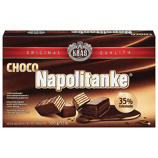 Kras Napolitanke Chocolate Covered Wafers 500G Box