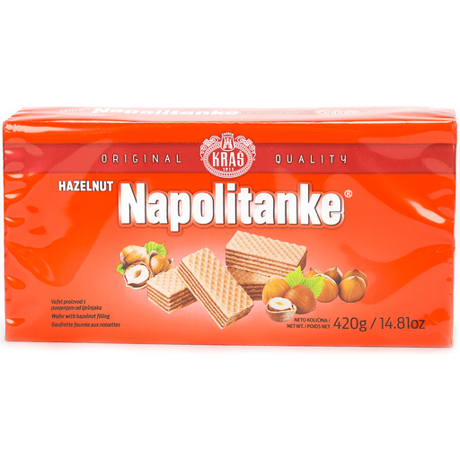 Kras Wafers Napolitanke Hazelnut 420g