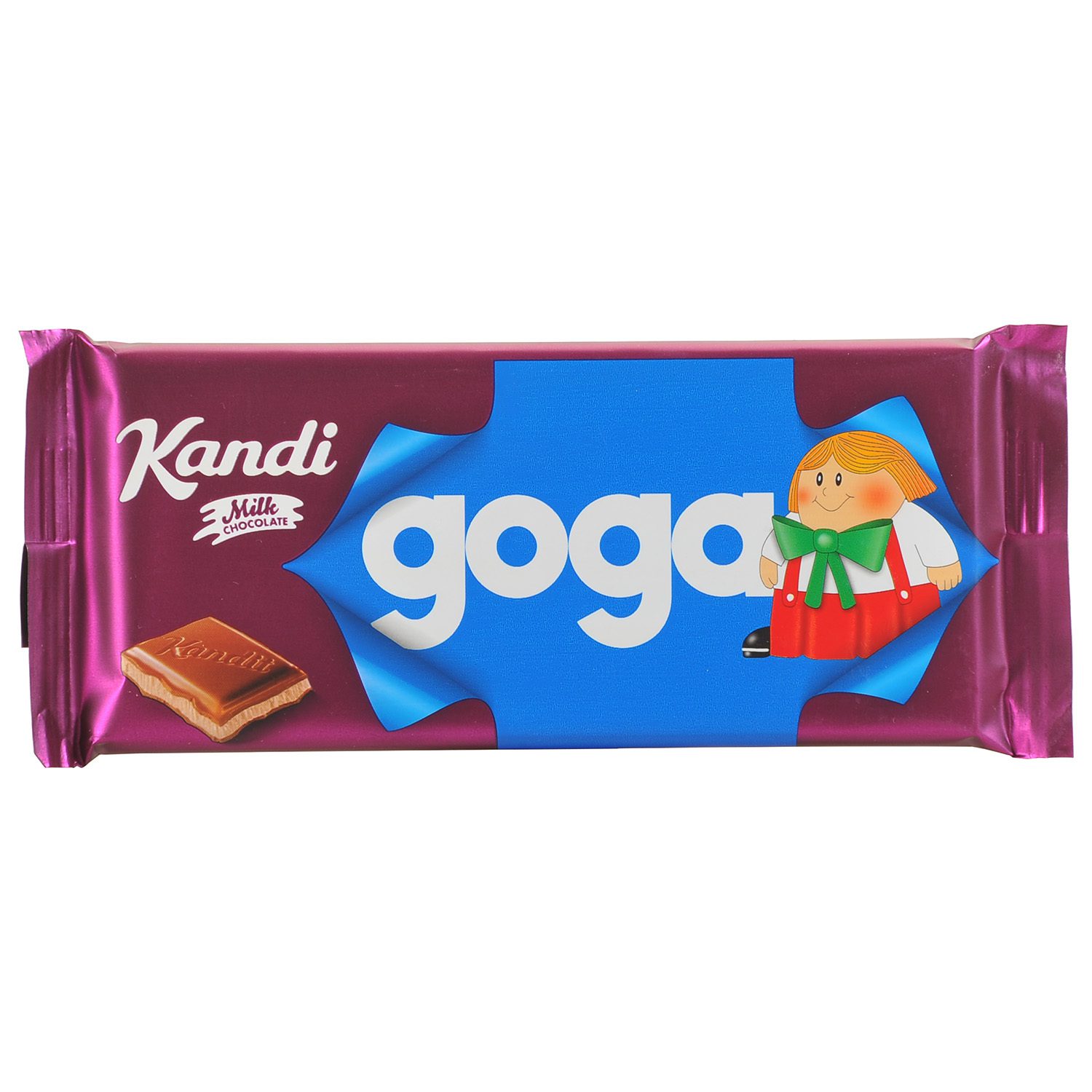 Kandit Goga Cocoa Filled Milk Chocolate Bar 90g