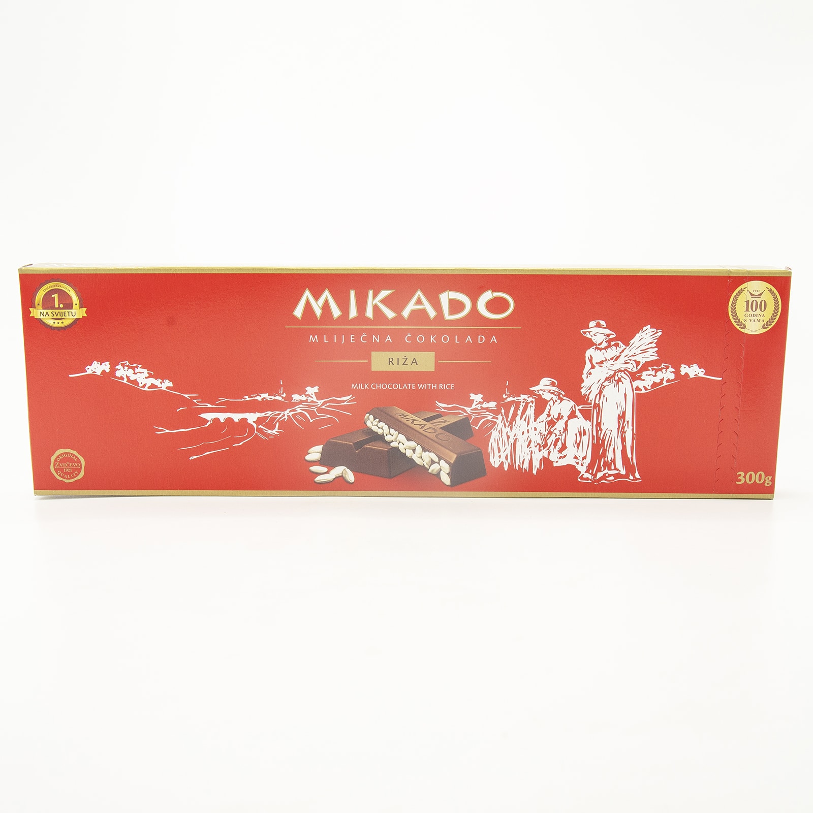 Mikado Milk Chocolate With Puffed Rice Bar, 300g