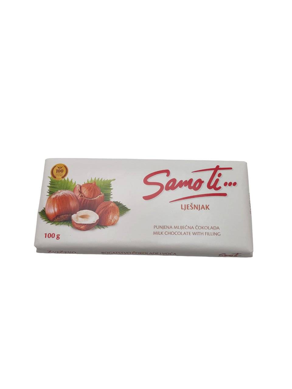 Zvecevo Samo Ti Milk Chocolate With Hazelnuts 100g