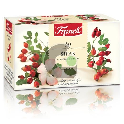 Franck Frank Rosehip Tea, 20 Bags, 60g